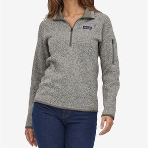 Patagonia Better Sweater 1/4 Zip Birch White Heather Gray